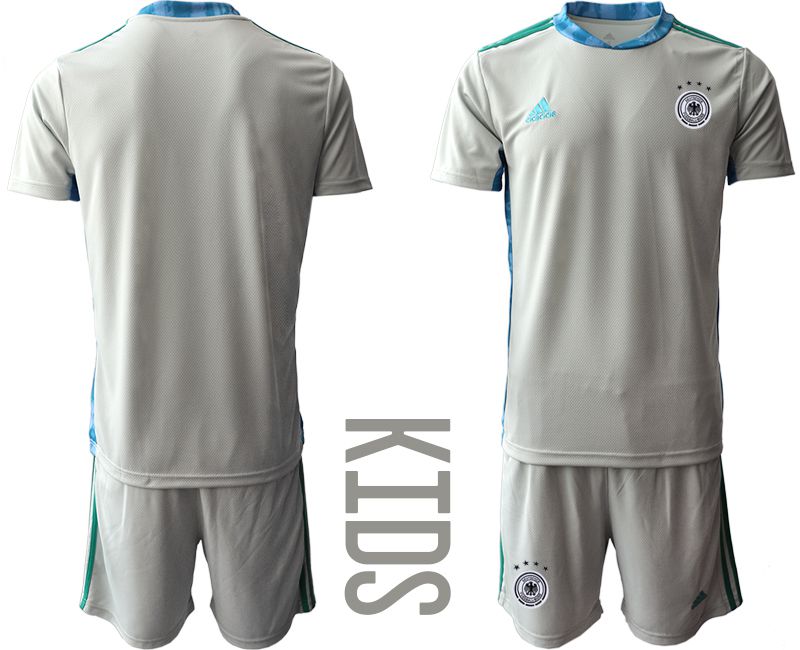 Youth 2021 World Cup National Germany gray goalkeeper Soccer Jerseys